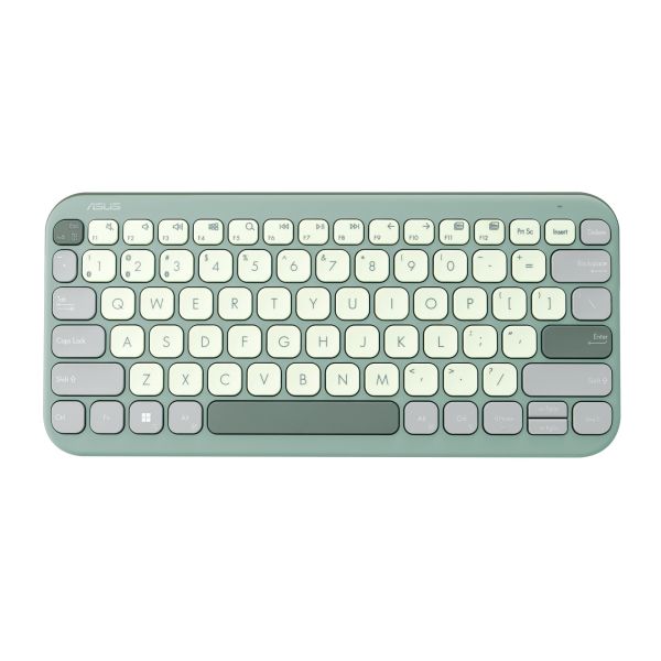 ASUS Marshmallow Keyboard KW100/Bezdrôtová Bluetooth/ CZ- SK layout/Zelená 90XB0880-BKB440