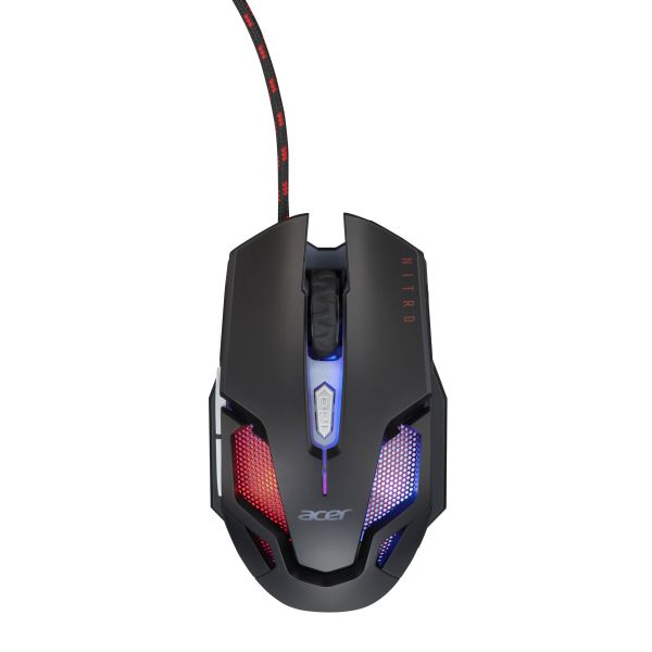 Acer Nitro Gaming Mouse II/Herná/Optická/Pre pravákov/7 200 DPI/Drátová USB/Čierna GP.MCE11.039