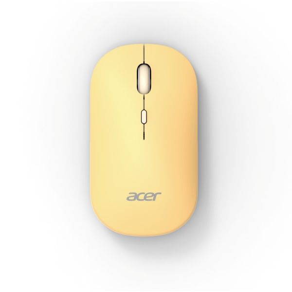 Acer AMR130/Ergonomická/Optická/1 600 DPI/USB+BT/Žltá GP.MCE11.04B