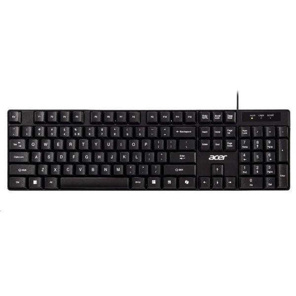 Acer AKW100/Drátové USB-A/ CZ- SK layout/Čierna GP.KBD11.05R