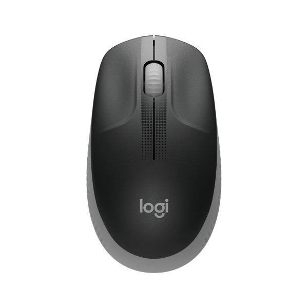 Logitech M190/Kancelárska/Optická/1 000 DPI/Bezdrôtová USB/Šedá 910-005906