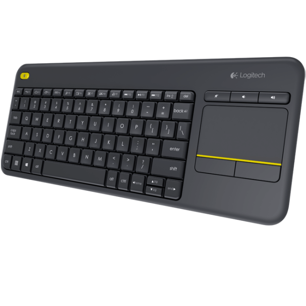 Logitech K400 plus/Bezdrôtová USB/ CZ- SK layout/Čierna 920-007151