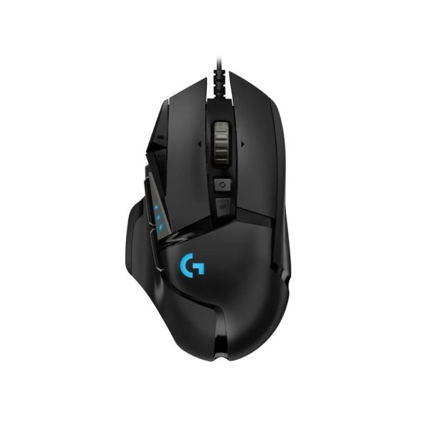 Logitech G502 HERO/Herná/Optická/Pre pravákov/25 600 DPI/Drátová USB/Čierna 910-005470
