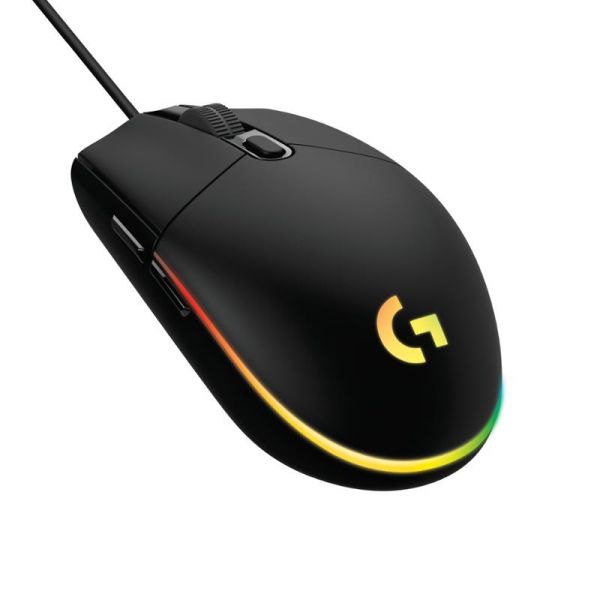 Logitech G203 Gen2/Herná/Optická/Pre pravákov/8 000 DPI/Drátová USB/Čierna 910-005796