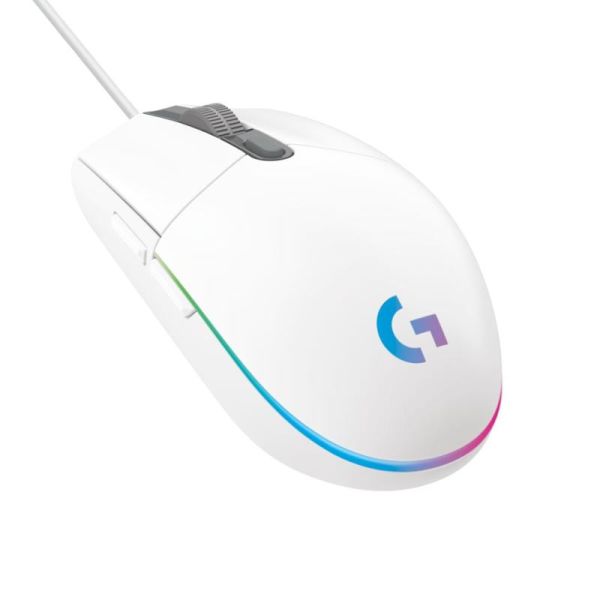 Logitech G203 Gen2/Herná/Optická/Pre pravákov/8 000 DPI/Drátová USB/Biela 910-005797