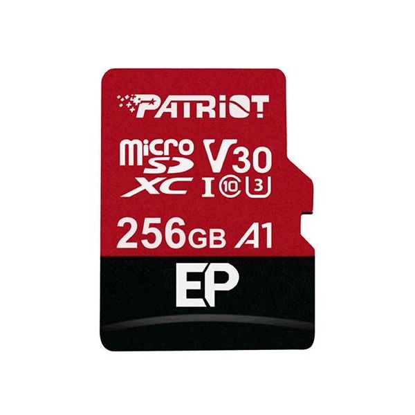 Patriot V30 A1/micro SDXC/256GB/UHS-I U3 / Class 10/+ Adaptér PEF256GEP31MCX