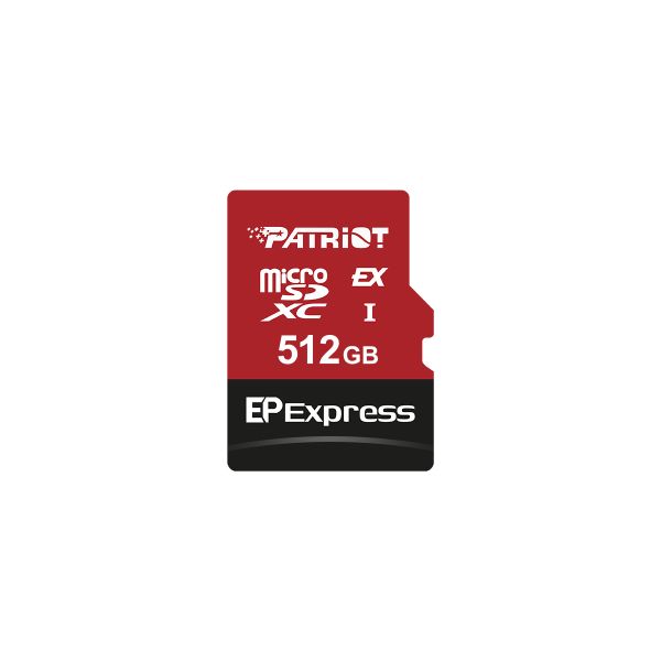 Patriot EP Express/Micro SDXC/512GB/UHS-I U3 / Class 10 PEF512GEPEXMCX