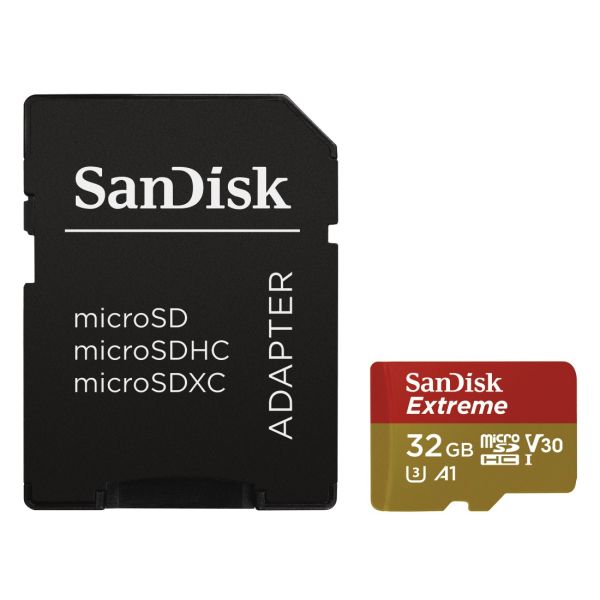 SanDisk Extreme/micro SDHC/32GB/UHS-I U3 / Class 10/+ Adaptér SDSQXAF-032G-GN6AA
