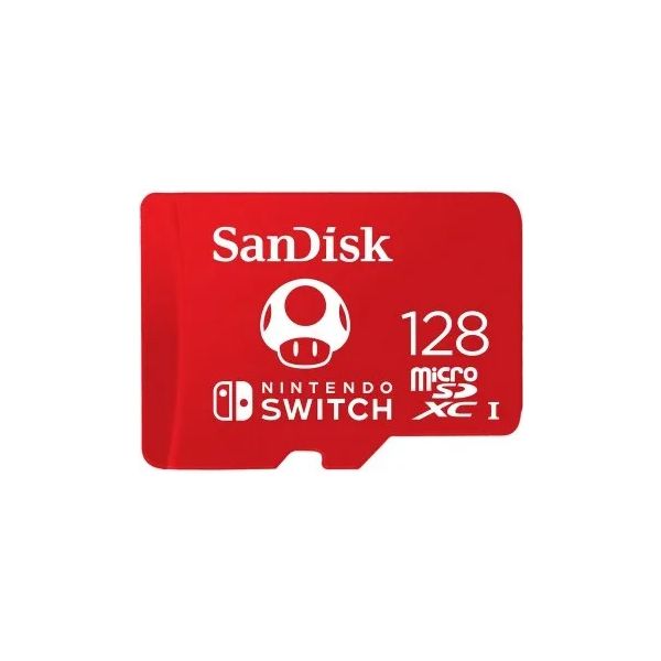 SanDisk Ninendo Switch/micro SDXC/128GB/UHS-I U3 / Class 10/Červená SDSQXAO-128G-GNCZN