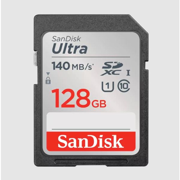 SanDisk Ultra/SDXC/128GB/140MBps/UHS-I U1 / Class 10/Čierna SDSDUNB-128G-GN6IN