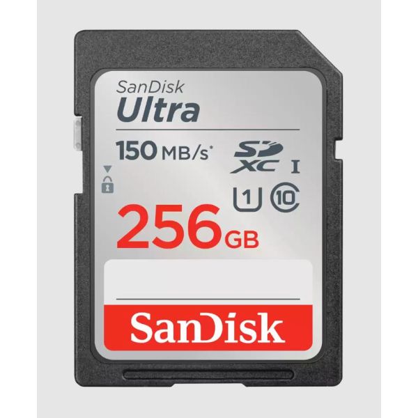 SanDisk Ultra/SDXC/256GB/150MBps/UHS-I U1 / Class 10/Čierna SDSDUNC-256G-GN6IN