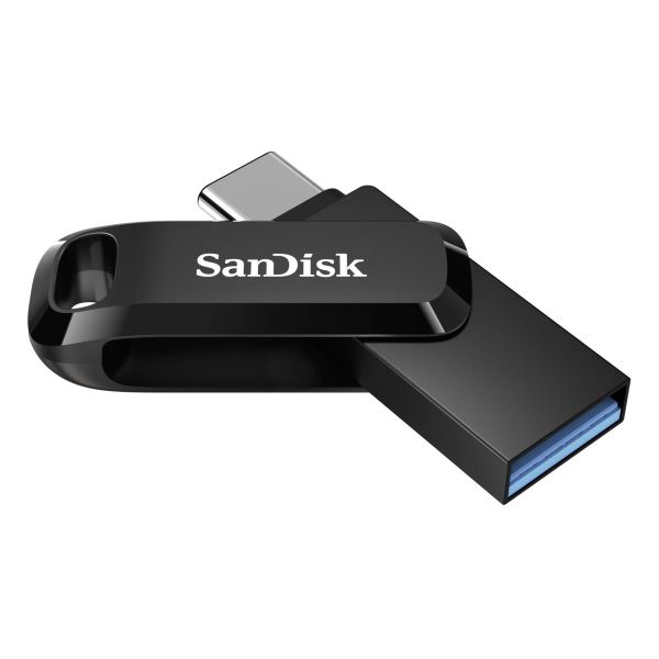 SanDisk Ultra Dual Drive Go/128GB/USB 3.2 Gen 1 (5Gb/s)/USB-A + USB-C/Čierna SDDDC3-128G-G46