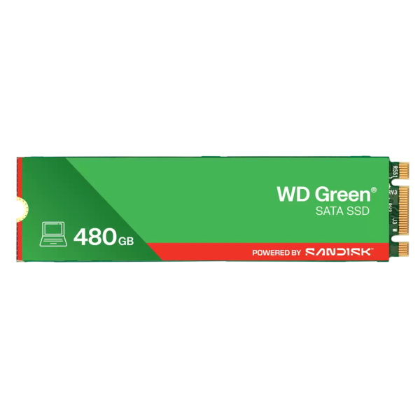 WD Green POWERED BY SANDISK/480GB/SSD/M.2 SATA/3R WDS480G3G0B-00BJF0