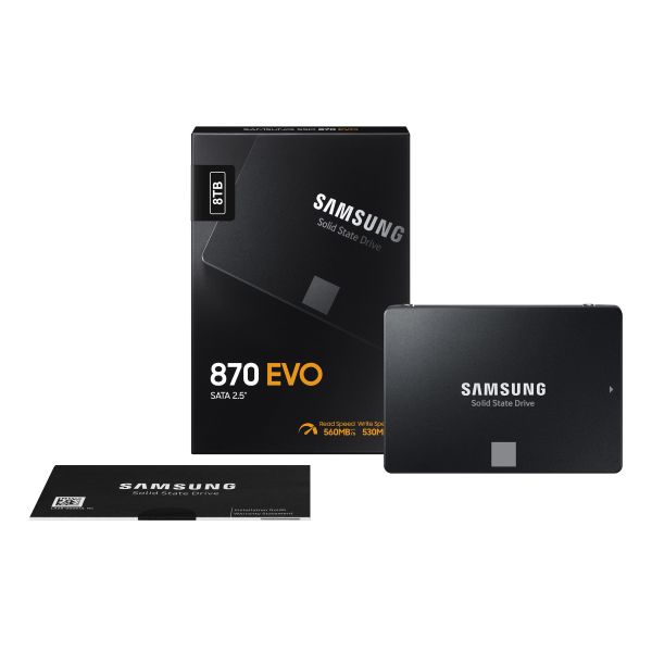 Samsung 870 EVO/8TB/SSD/2.5"/SATA/Čierna/5R MZ-77E8T0B/EU