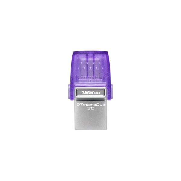 Kingston DataTraveler MicroDuo 3C/128GB/USB 3.2/USB-A + USB-C/Fialová DTDUO3CG3/128GB