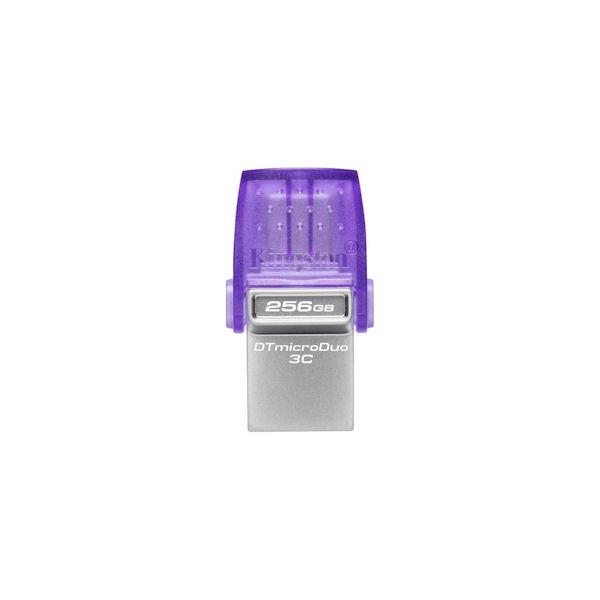 Kingston DataTraveler MicroDuo 3C/256GB/USB 3.2/USB-A + USB-C/Fialová DTDUO3CG3/256GB