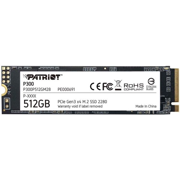 PATRIOT P300/512GB/SSD/M.2 NVMe/5R P300P512GM28