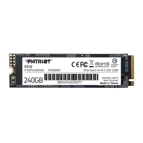 PATRIOT P310/240GB/SSD/M.2 NVMe/5R P310P240GM28