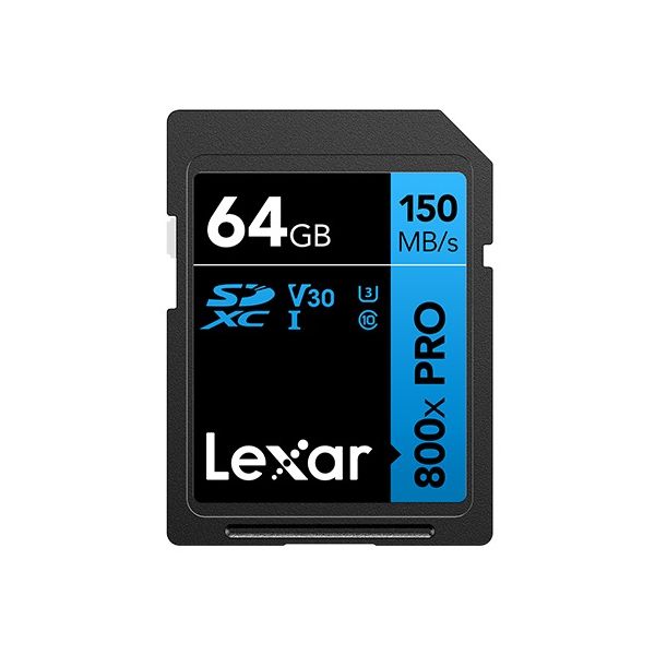 Lexar 64GB Pro 800x Pro SDXC C10 V30 U3