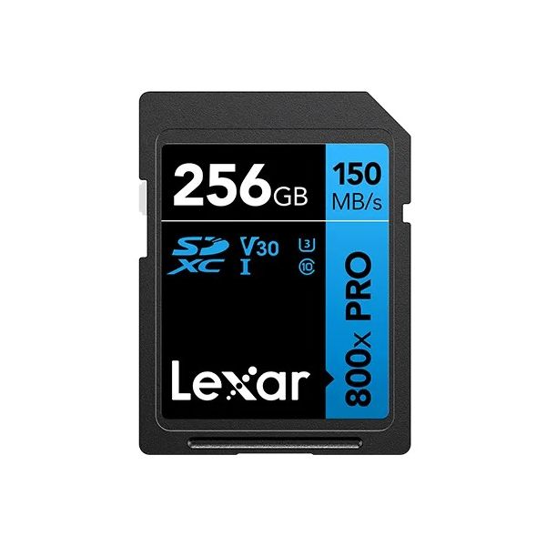Lexar 256GB Pro 800x Pro SDXC C10 V30 U3