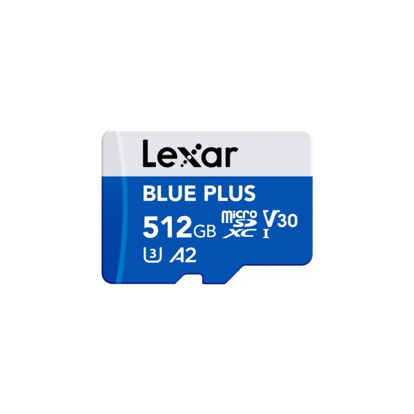 Lexar 512GB Blue Plus microSDHC s adp C10 A2