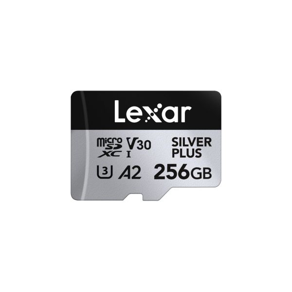 Lexar 256GB H-P Silver Plus microSDHC s adp C10 A2