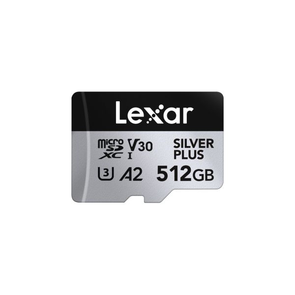 Lexar 512GB H-P Silver Plus microSDHC s adp C10 A2