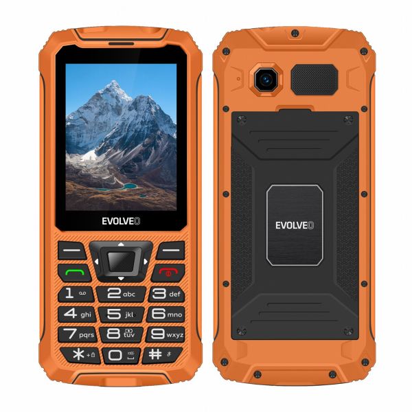 EVOLVEO StrongPhone Z6, vodotesný odolný Dual SIM telefón, oranžová SGP-Z6-OR
