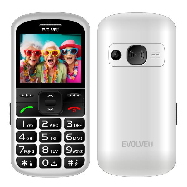 EVOLVEO EasyPhone XS, mobilný telefón pre seniorov, biely EP-570-XS-WH
