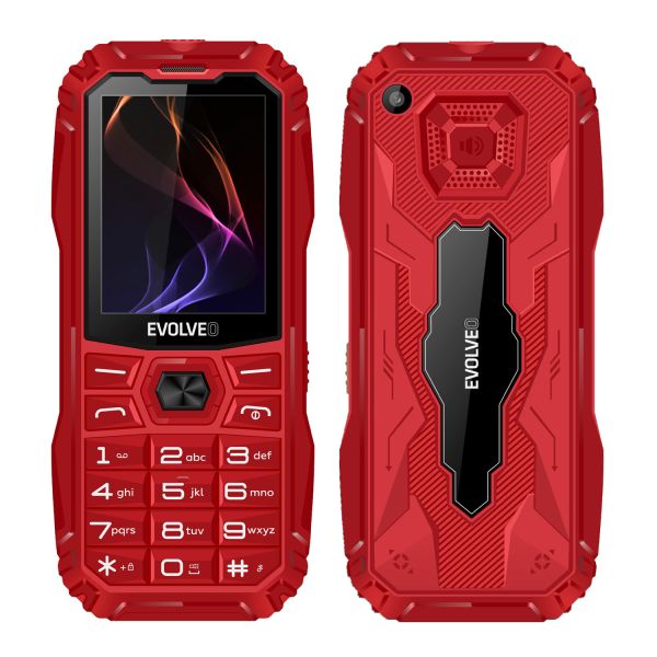 EVOLVEO MaxPhone A1, tlačidlový Dual SIM telefón, červený