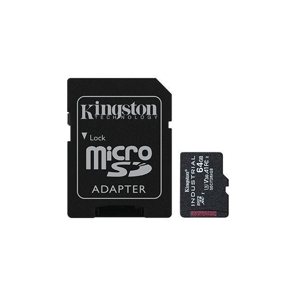 Kingston Industrial/micro SDXC/64GB/UHS-I U3 / Class 10/+ Adaptér SDCIT2/64GB