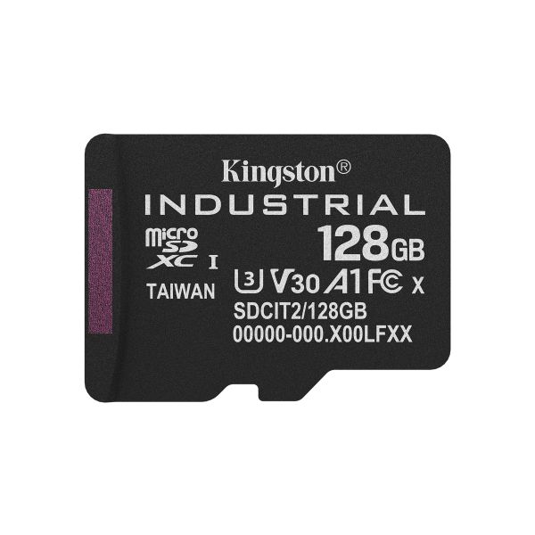 Kingston Industrial/Micro SDXC/128GB/UHS-I U3 / Class 10 SDCIT2/128GBSP