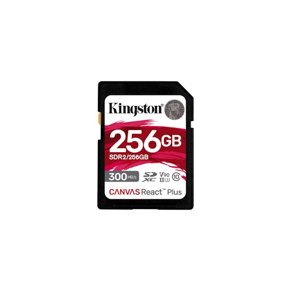Kingston Canvas React Plus/SDHC/256 GB/UHS-II U3 / Class 10 SDR2/256GB