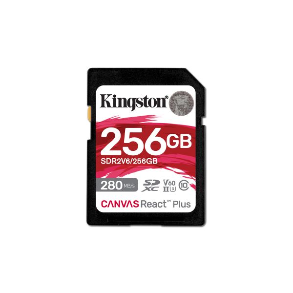 Kingston Canvas React Plus/SDHC/256 GB/UHS-II U3 / Class 10 SDR2V6/256GB