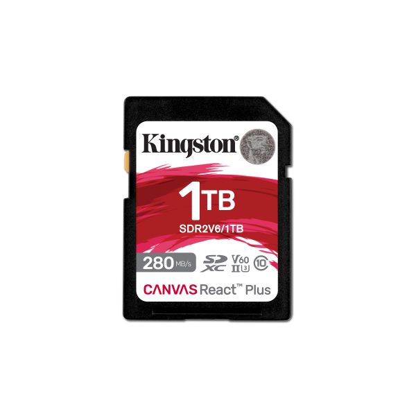 Kingston Canvas React Plus/SDHC/1TB/UHS-II U3 / Class 10 SDR2V6/1TB