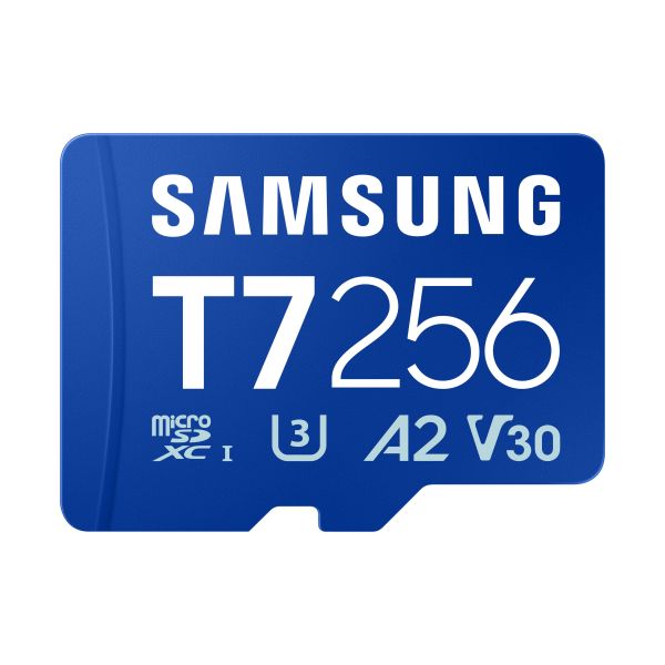 Samsung T7/Micro SDXC/256GB/UHS-I U3 / Class 10/Modrá MB-MB256T/WW