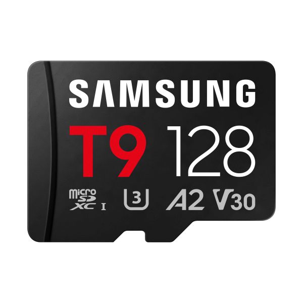 Samsung T9/Micro SDXC/128GB/UHS-I U3 / Class 10/+ Adaptér/Čierna MB-MH128T/WW