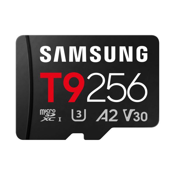 Samsung T9/Micro SDXC/256GB/UHS-I U3 / Class 10/+ Adaptér/Čierna MB-MH256T/WW