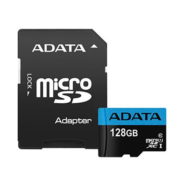 Adata/micro SDXC/128GB/UHS-I U1 / Class 10/+ Adaptér AUSDX128GUICL10A1-RA1