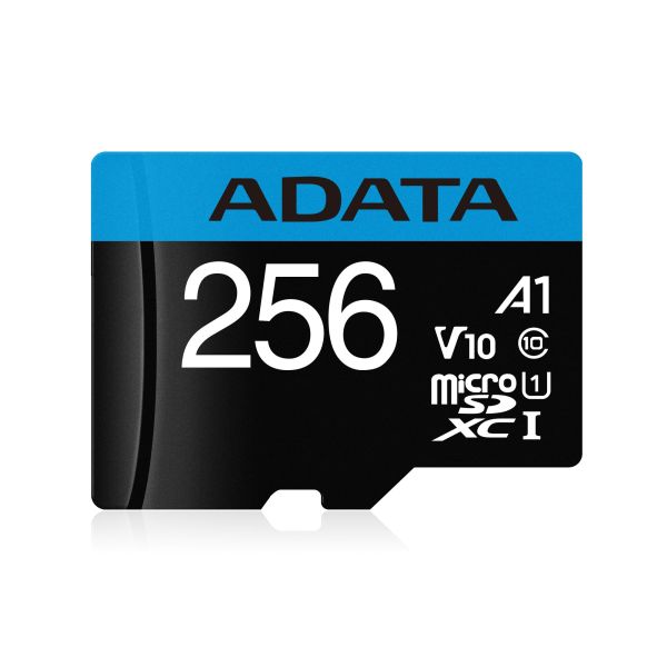 Adata/Micro SDXC/256GB/UHS-I U1 / Class 10/+ Adaptér AUSDX256GUICL10A1-RA1