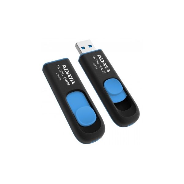 ADATA UV128/64GB/USB 3.2/USB-A/Modrá AUV128-64G-RBE