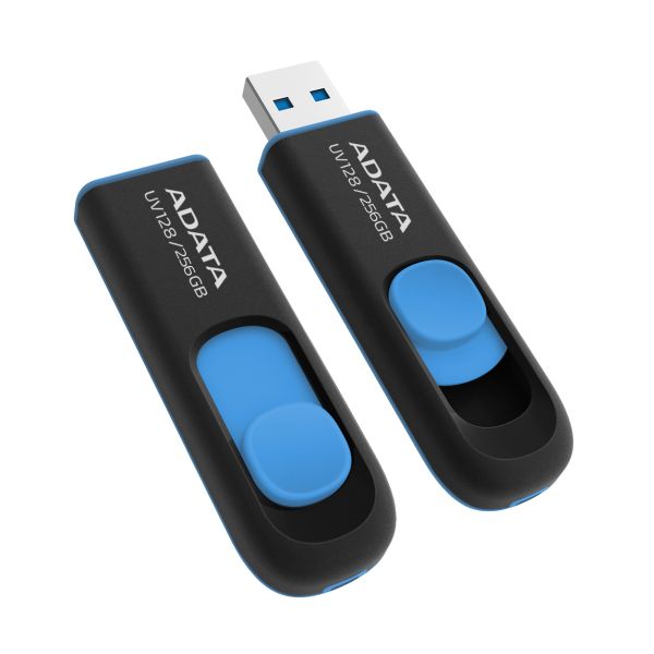 ADATA UV128/256GB/USB 3.2/USB-A/Modrá AUV128-256G-RBE