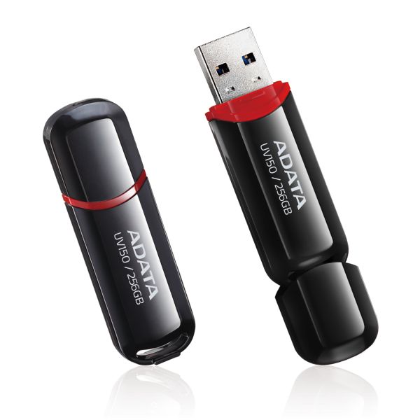 ADATA UV150/256GB/USB 3.2/USB-A/Čierna AUV150-256G-RBK