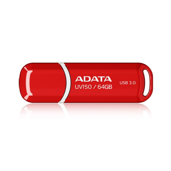 ADATA UV150/64GB/USB 3.2/USB-A/Červená AUV150-64G-RRD