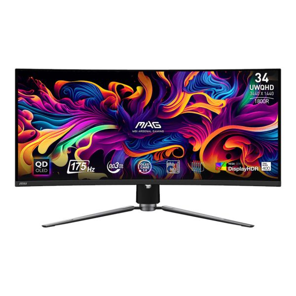 MSI MAG/341CQP/34"/QD-OLED/wQHD/175Hz/0,03ms/Čierna/3R MAG 341CQP QD-OLED