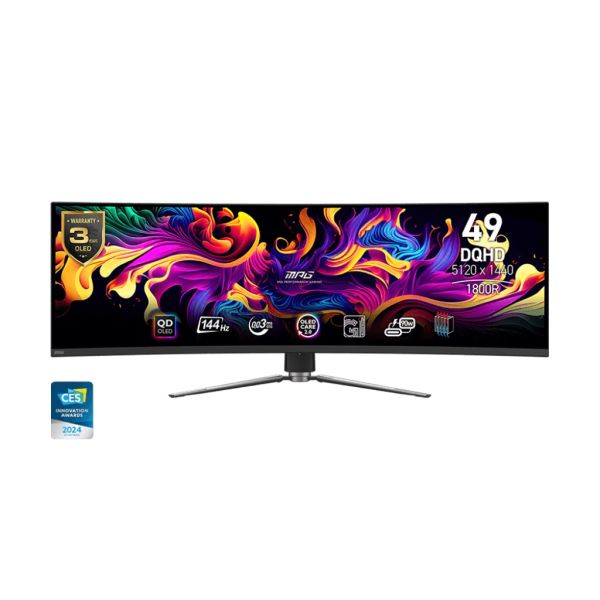 MSI MPG/491CQP-QD/49"/QD-OLED/DQHD/144Hz/0,03ms/Čierna/3R MPG 491CQP QD-OLED