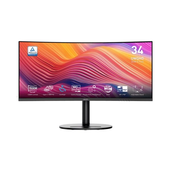 MSI Modern/MD342CQP/34"/VA/wQHD/120Hz/1ms/Čierna/3R Modern MD342CQP