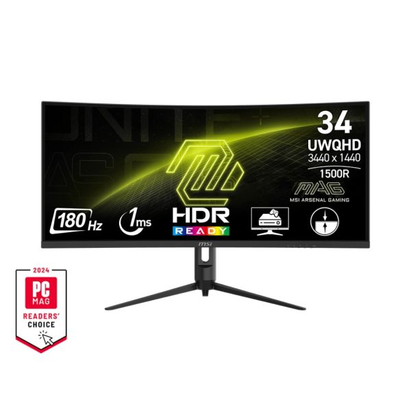 MSI MAG/342CQR E2/34"/VA/wQHD/180Hz/1ms/Čierna/3R MAG 342CQR E2