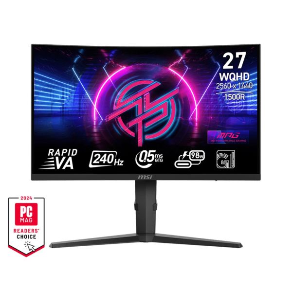 MSI MPG/275CQRXF/27"/VA/QHD/240Hz/0,5ms/Čierna/3R MPG 275CQRXF