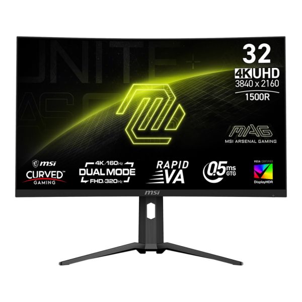 MSI MAG/321CUPDF/31,5"/VA/4K UHD/160Hz/0,5ms/Čierna/3R MAG 321CUPDF